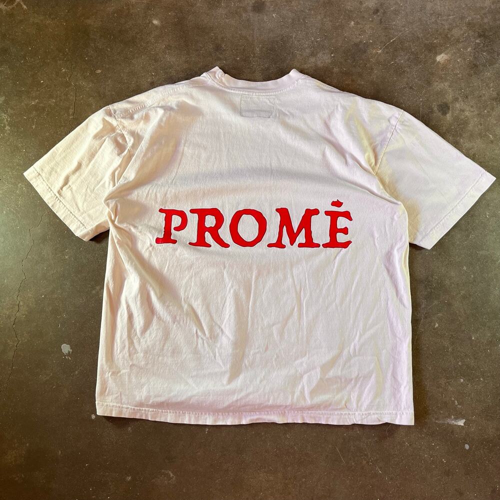 Modern promē Spellout streetwear graphic t-shirt men’s large